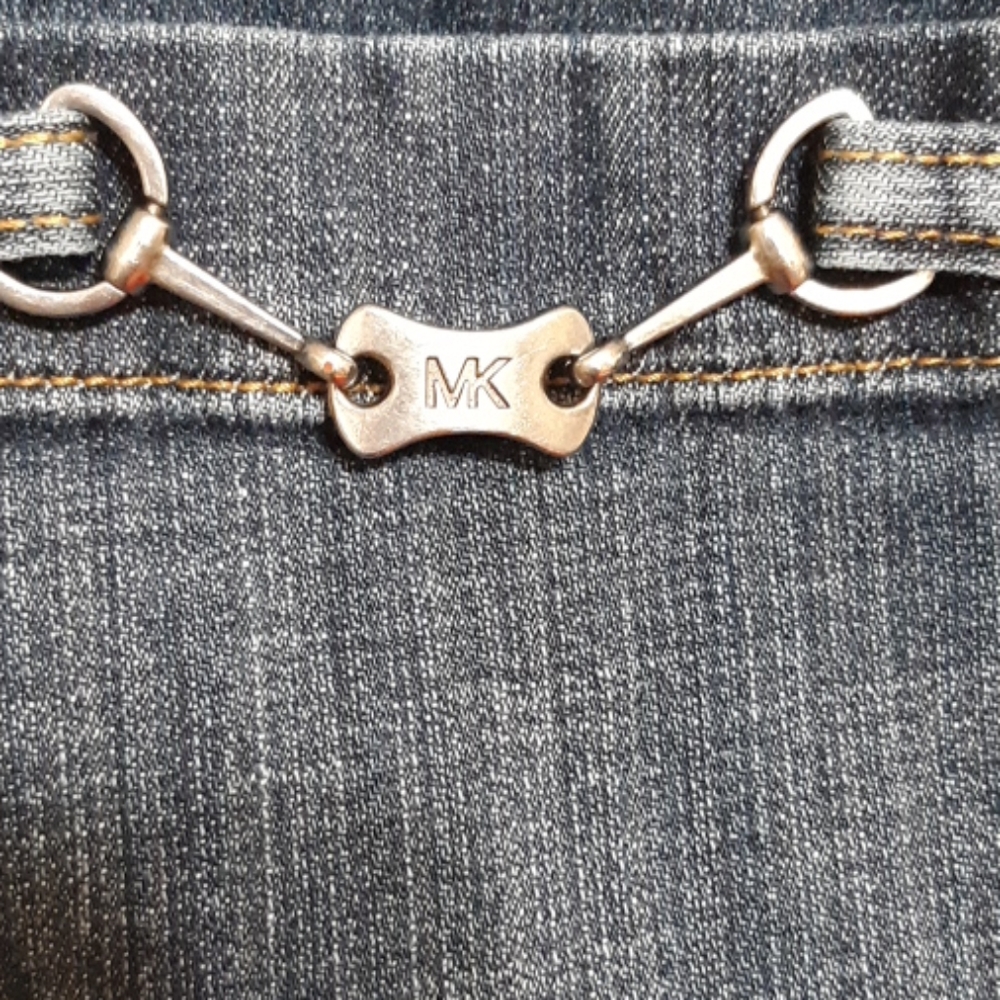 MK Michael Kors Womens Jeans sz 4 B22 Metal back pocket logo - Picture 13 of 15